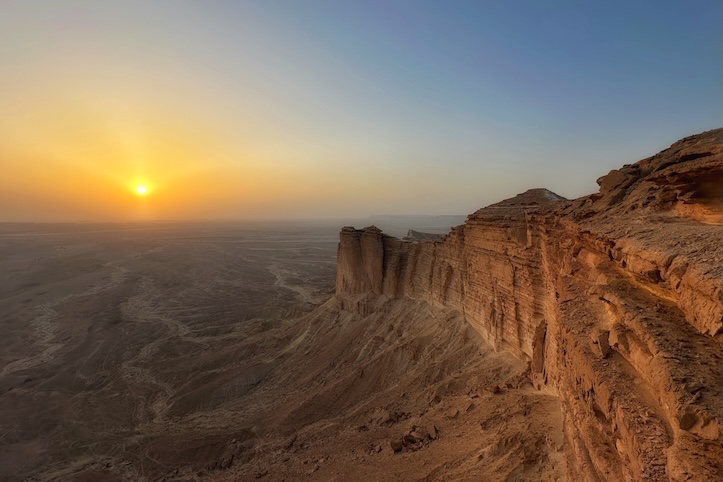 Visiting the Edge of the World in Saudi Arabia
